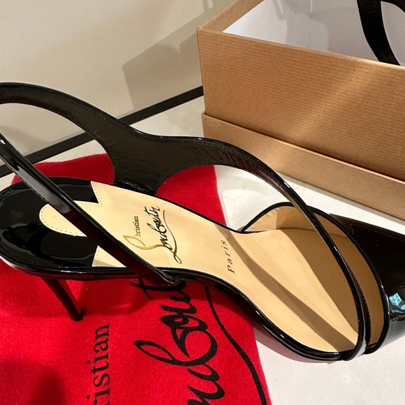 Christian Louboutin “Brandina 85 Patent” in Black. Size 37. NEVER WORN! - Picture 7 of 9